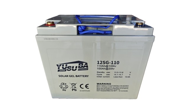 ΜΠΑΤΑΡΙΑ YUSUBA SOLAR GEL 12SG-110 12V 110AH C100, 1200 κύκλοι φόρτισης, 26.5kgr